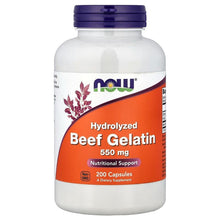 NOWFoods_HydrolyzedBeefGelatin_200Capsules_550mgperCapsules - USA Mega Market