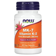 NOW Foods, MK-7 Vitamin K-2, 300 mcg, Veg Capsules