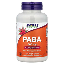 NOWFoods_PABA_500mg_100VegCapsules - USA Mega Market