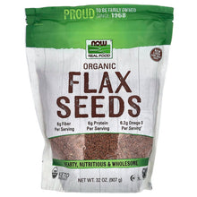 NOWFoods_RealFood_OrganicFlaxSeeds_32oz_907g - USA Mega Market