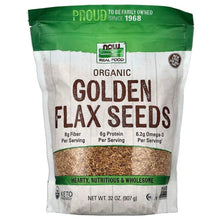 NOW Foods, Real Food, Organic Golden Flax Seeds, 32 oz (907 g)
