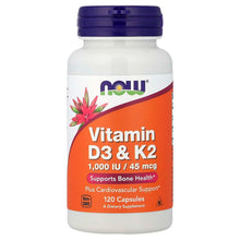 NOWFoods_VitaminD3_K2_120Capsules - USA Mega Market