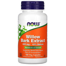 NOWFoods_WillowBarkExtract_100VegCapsules_400mgperCapsule - USA Mega Market