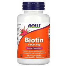 NOW_Foods_Biotin_5_000_mcg_120_Veg_Capsules - USA Mega Market