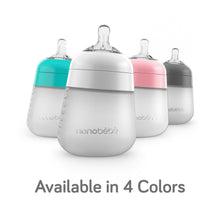 Nanobebe Anti-Colic Flexy Silicone Baby Bottles | Pink, 9 oz, 2 Pack