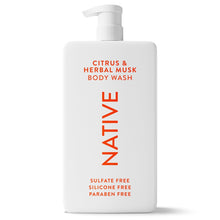 NativeBodyWash_Citrus_HerbalMusk_SulfateFree_forWomen_Men_36floz11 - USA Mega Market