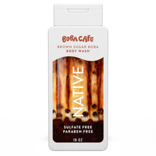 Native Body Wash, Limited Edition Brown Sugar Boba, Sulfate Free Body Wash for Women & Men, Boba Café, 18 fl oz