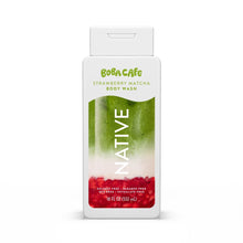 Native Body Wash, Limited Edition Strawberry Matcha, Sulfate Free Body Wash for Women & Men, Boba Café, 18 fl oz