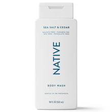 NativeBodyWash_SeaSalt_Cedar_SulfateFree_forWomen_Men_18floz1 - USA Mega Market