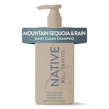 Native Daily Clean Men's Shampoo, Silicone and Sulfate Free, Mountain Sequoia & Rain, 16.5 fl oz (PACK OF 3 )