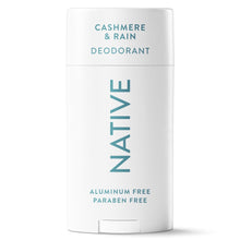 Native Deodorant, Aluminum Free, Cashmere & Rain, for Women and Men, 2.65 oz