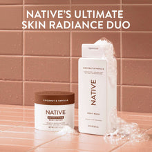 Native Detoxifying Body Scrub, Coconut & Vanilla, Gentle Exfoliation for Sensitive Skin, Plant Based Ingredients, for Women, 12 oz