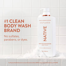 Native Moisturizing Body Wash Peach & Orange Blossom, 22 fl oz
