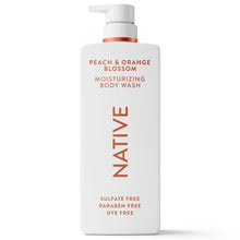Native Moisturizing Body Wash Peach & Orange Blossom, 22 fl oz
