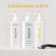 Native Shave Cream for Face & Body, Espresso & Woody Maple 7.6 fl oz