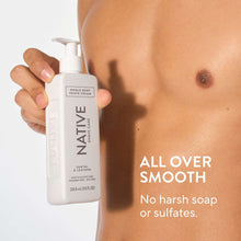 Native Shave Cream for Face & Body, Santal & Leather 7.6 fl oz