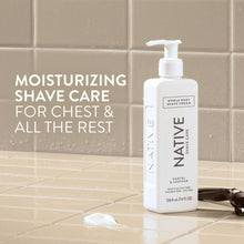 Native Shave Cream for Face & Body, Santal & Leather 7.6 fl oz
