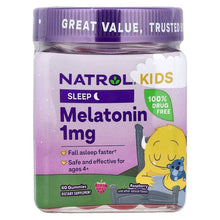Natrol_Kids_MelatoninGummies_Ages4_Raspberry_1mg_60Gummies - USA Mega Market