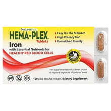 NaturesPlus_Hema-Plex_IronwithEssentialNutrientsforHealthyRedBloodCells_10SlowReleaseTablets - Brands For Less USA