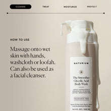 Naturium The Smoother Glycolic Acid Exfoliating Body Wash, Soft Smoothing Cleanser, 16.9 fl oz