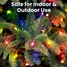 Necano Christmas Lights, Indoor and Outdoor 100 Led Multi Color Mini Lights Twinkle Xmas Tree Lights - 22 ft