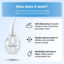 NeilMed Nasabulb Silicone Nasal Aspirator 1 pack, Infant to Young Child