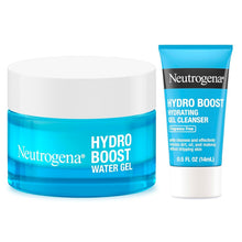 Neutrogena Hydro Boost Hydrating Gel Cream Face Moisturizer for Sensitive Skin 1.7 fl oz plus Hydrating Gel Cleanser 0.5 fl oz Alcohol and Fragrance Free Hyaluronic Acid Daily Hydration Routine