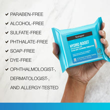 Neutrogena Hydro Boost Trifecta: Water Gel Facial Moisturizer, Gel Cleanser, & Makeup Remover Wipes, Set