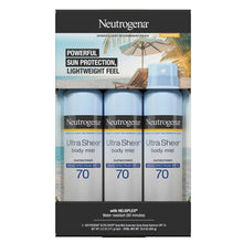 NeutrogenaUltraSheerBodyMistSunscreenSpray_SPF70_5oz._3pk. - USA Mega Market