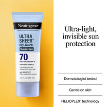 Neutrogena Ultra Sheer Dry-Touch Sunscreen Lotion, SPF 70, 3 oz., 3pk.