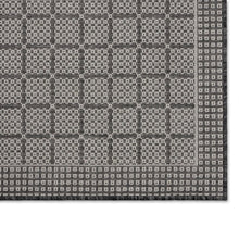 NicoleMillerNewYorkPatioCountryLunaContemporaryGeometricIndoorOutdoorAreaRug_BlackGray1 - USA Mega Market
