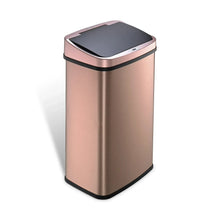 Nine-Stars-Motion-Sensor-Rectangular-Kitchen-Garbage-Can-Gold-Stainless-Steel-13 - Brands For Less USA