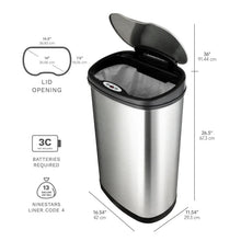 NineStarsSensorTrashCans_StainlessSteel13.2gal.3.2gal.1 - Brands For Less USA