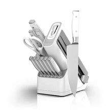 Ninja_Foodi_Neverdull_Premium_12-Piece_German_Stainless_Steel_Knife_System_with_Built-In_Sharpener_White - USA Mega Market