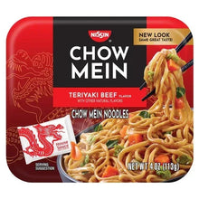 Nissan Chow Mein Noodle Trays, Teriyaki Beef, 4 oz, 8-count
