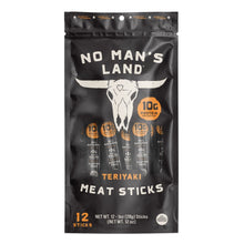 No Man's Land Meat Sticks, Teriyaki, 1 oz., 12 pk.