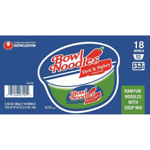 Nongshim Bowl Noodle Hot and Spicy Beef Ramen 3.03 oz., 18 ct.