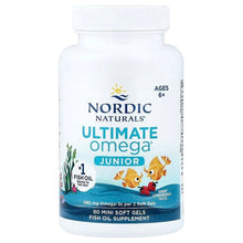 Nordic Naturals, Ultimate Omega® Junior, Ages 6+, Strawberry, 90 Mini Soft Gels (340 mg per Soft Gel)
