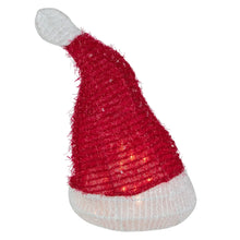 Adorno para árbol de Navidad Northlight de 31 cm (12,25") con forma de gorro de Papá Noel iluminado, luces transparentes 