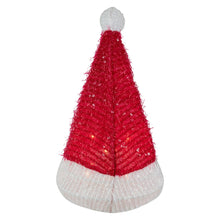 Adorno para árbol de Navidad Northlight de 31 cm (12,25") con forma de gorro de Papá Noel iluminado, luces transparentes 