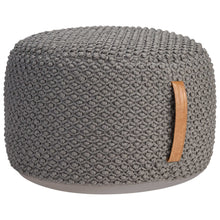 Nourison Cotton Woven Looped Pouf