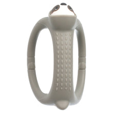Nuby Loopals Silicone Teether for Babies, Gray Sloth Infant Teething Toy