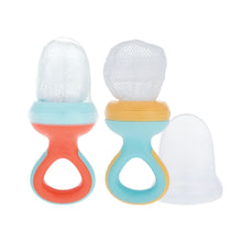 Nuby Nibbler First Soft Foods Feeder with Hygienic Case for Infants, 2 Pack