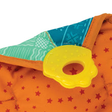 Nuby Teething Blankie and Teether Toy for Babies, Multicolor Lion Design