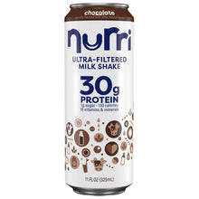 Batido de proteínas Nurri de 30 g, sabor chocolate, 325 ml (11 oz líq.), paquete de 12 unidades