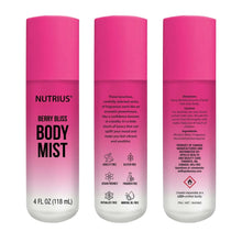 Nutrius Body Mist, 4 fl oz, 3-pack