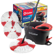 O-Cedar EasyWring Power Spin Mop System+ 2 Extra Mop Head Refills, 3ct.