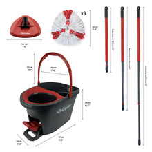 O-Cedar EasyWring Power Spin Mop System+ 2 Extra Mop Head Refills, 3ct.