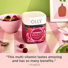 OLLY Women's Multivitamin Gummy, Vitamin A, D, C, E, Biotin, Folic Acid, Berry Flavor, 90 Ct