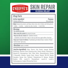 O’Keeffe’s Skin Repair Eczema Relief Body Cream, 48 Hour Moisture, 2% Colloidal Oatmeal, Unscented, 7oz Tube